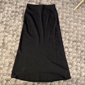 a new day Elegant Black Maxi Skirt